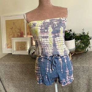 Tie Dye Hard Tail romper jumpsuit  Sz XS